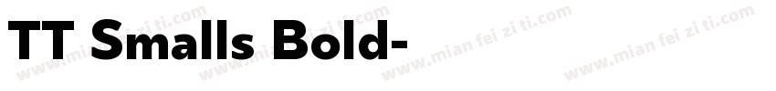 TT Smalls Bold字体转换